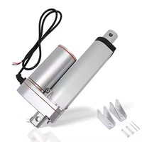 Aktuator linier listrik Remote kontrol Stroke 100mm kualitas 12v/24V motor DC pengontrol sinkronisasi IP tinggi untuk Kipas rumah pintar
