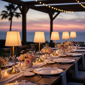 באיכות גבוהה נטענת טבלה נטענת להחלפה בד אהיל זהב פליז סוללה מנורת שולחן לקשט אור - Product Image 5