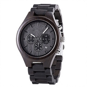 Fabricante Directo de Relojes Cronógrafo de Madera, Diseño Femenino/Masculino, Movimiento de Cuarzo, Acero Inoxidable, Marca Privada - Product Image 2