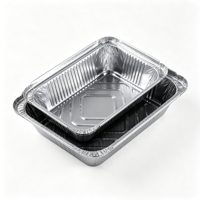 Boîte à lunch en aluminium résistant aux hautes températures, compatible four, récipient en aluminium non revêtu pour la cuisson au four