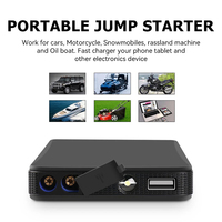 Démarreur de voiture portable avec lampe torche LED d'urgence 3 modes, modes d'éclairage, SOS et stroboscopique pour le sauvetage routier
