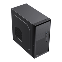 Boîtier d'ordinateur mini-tour compatible avec les cartes mères Micro ATX, 2 ports Type C et 2 ports Type A, et lecteur de carte