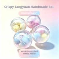 Nouveau jouet à presser Tangyuan Crisp Rainbow Crispy Ball, boule artisanale Tangyuan Crisp pour soulager le stress et réduire la pression