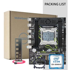 पंडाल नए डेस्कटॉप पीसी सेट मैट nvme m2 wiff6 sata3.0 dddr3 Ec राम इनटेल एक्स 5 2696 v3 कॉम्बो 2696v3 x99 मदरबोर्ड किट - Product Image 5