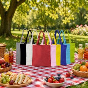 Sacs en toile de coton économiques réutilisables pour courses, artisanat, cadeaux, publicité et promotion - Product Image 1