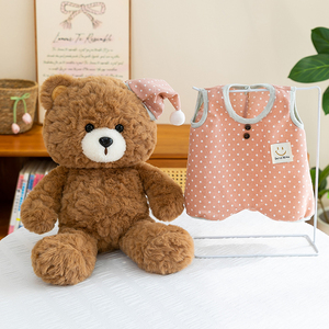 Orsacchiotto di Peluche Personalizzato all'Ingrosso, Cuscino Morbido per <span class=keywords><strong>Buonanotte</strong></span> <span class=keywords><strong>e</strong></span> Regalo di Compleanno, Basso MOQ - Product Image 6