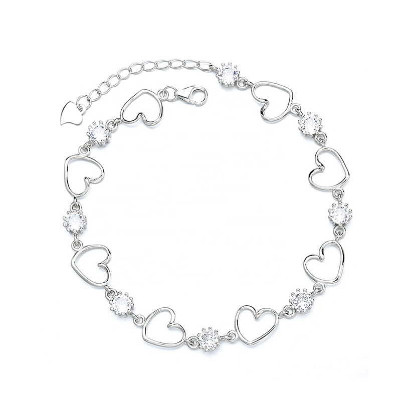 High End Elegant Diamond Zircon Heart
