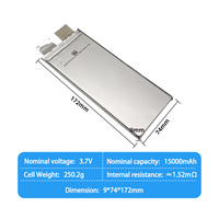 Batterie lithium solide CALH 3,7 V 15 Ah, haute densité énergétique, cellule de batterie solide 3,7 V 15 000 mAh pour drone UAV
