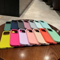 Apple iPhone 15 14 13 12 Pro Max için Logolu Darbeye Dayanıklı Yumuşak TPU Silikon Cep Telefonu Kılıfı