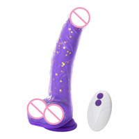 Ferngesteuerter Stoß-Dildo Vibrator Realistischer G-Punkt Heizender Schwingender Silikon-Saugnapf Erwachsenen-Sexspielzeug für Frauen