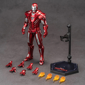 Zd Toys <span class=keywords><strong>Iron</strong></span> <span class=keywords><strong>Man</strong></span> Originale Genuino <span class=keywords><strong>Marvel</strong></span> Edizione 10° Anniversario - <span class=keywords><strong>Iron</strong></span> <span class=keywords><strong>Man</strong></span> Mk33 Non Luminoso 1/10 Action Figure con Articolazioni Mobili - Product Image 2