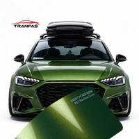 Vinilo OEM Verde Arcoíris de Alto Brillo, Película Autoadhesiva para Envoltura de Vehículos de 7.5mil de Grosor, Cambia de Color, para Auto Revuelto
