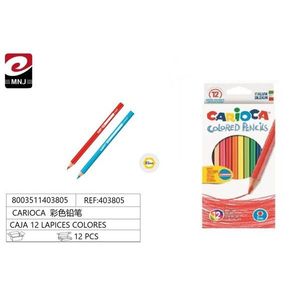 Set di matite colorate Carioca da 12 pezzi per disegnare e colorare - Product Image 1