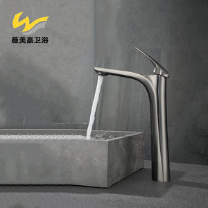 Wholesale Vimijia Sanitary Ware Gun Gray Pure Copper Single-unit Hand <b>Basin</b> <b>Faucet</b> Ceramic Disc Valve Core Threaded-in - Product Image 6
