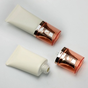 Custom 50ml-200ml White Soft Plastic Tube for <b>Sunscreen</b> BB Cream Transparent Lip Cosmetics Packaging Facecleaner Squeeze Plastic - Product Image 4