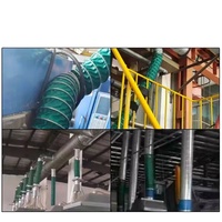 Tuyau de ventilation flexible en tissu polyester à fixation par pince, vert, triple protection, pour échange d'air en atelier