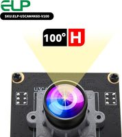 Module de caméra USB ELP haute vitesse 4K 60FPS IMX678 pour ordinateur, grand angle, faible distorsion, 100 degrés, webcam UVC pour usage industriel