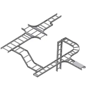 Hot Dipped Galvanized Ladder Type Cable Tray Support System