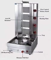 Gril à gaz vertical Rôtissoire sans fumée Machine à barbecue Gril de barbecue intelligent Chaudrée de viande à gaz commerciale Rôtissoire turque