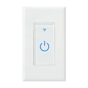 Systèmes de maison intelligente interrupteur intelligent commutateur wifi pour maison intelligente Smart life interrupteur d'éclairage wifi 1 gang
