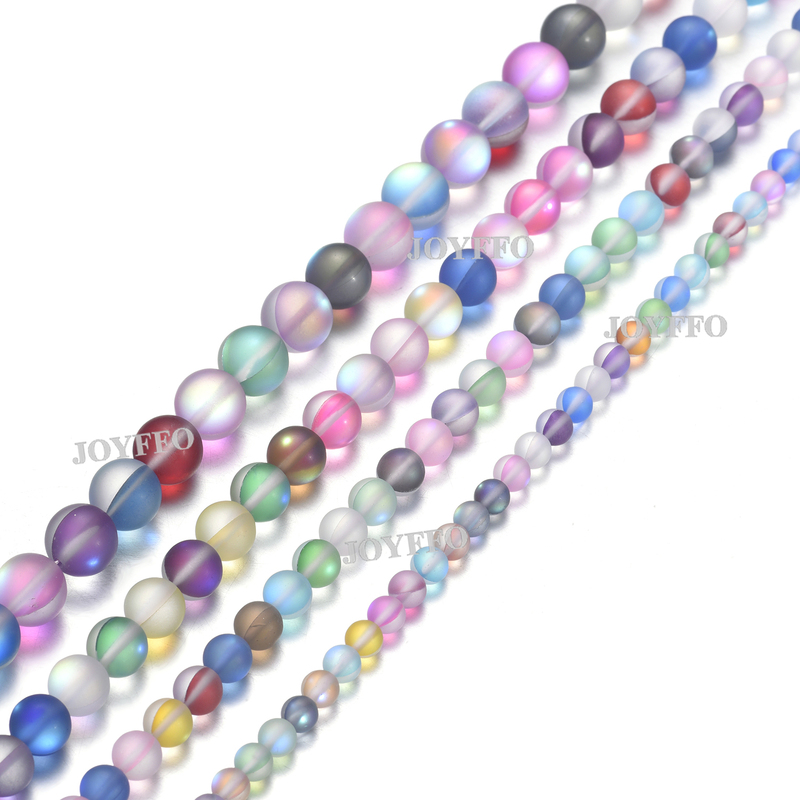 JOYFFO 6mm Round Glass Beads for