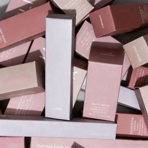 OEM Gold Stamped Cosmetic <b>Box</b> White Cardstock Packaging for Lipstick Tubes and <b>Makeup</b> Skin Care Products - Product Image 1