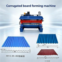Machine de formage à rouleaux pour tôles d'acier inoxydable à ondulations d'eau, certifiée CE, personnalisée, à grande vitesse, avec contrôle PLC