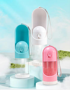 Taşınabilir çevre dostu köpek su şişesi dağıtıcı çok fonksiyonlu açık seyahat içme arkadaşı ile katı hayvan desen - Product Image 2