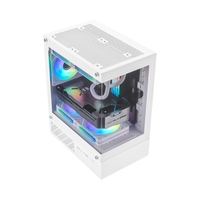 Sea View Steel White Mini Tower Computer PC Gaming case Gamer Desktop Game Chassis