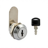 Serrure à came plate en alliage de zinc finition chrome brillant de sécurité supérieure MK104-04 pour caisse enregistreuse et système de point de vente (PDV) en commerce de détail