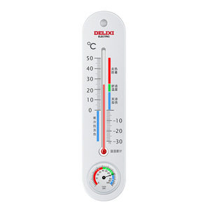 Termómetro e Higrómetro de Interior Delixi, Tipo de Escala de Tubo de Vidrio, Uso sin Electricidad, para el Hogar y Invernaderos - Product Image 2
