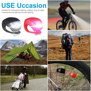Phụ kiện xe đạp chất lượng cao đèn LED <span class=keywords><strong>mini</strong></span> silicon bộ đèn xe đạp chống nước đèn ếch nhiều màu sắc - Product Image 6