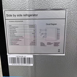 Nuevo Refrigerador Grande de Vidrio Negro de 220V con Pantalla Táctil LCD, Enfriamiento por Aire, Sin Escarcha, con Dispensador de Agua de 5L - Product Image 4