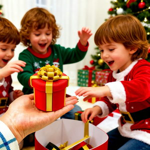 Nouvelle boîte cadeau puzzle de Noël 2026 à ouverture difficile, imprimée en 3D, avec conception de vis imbriquées et labyrinthe de doigts - Product Image 6