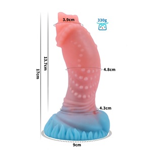 Gode en silicone à <span class=keywords><strong>chambre</strong></span> arrière ultra-large Dispositif d'auto-plaisir pour femmes Bâton de massage à libération de liquide épais Doux Nouveau <span class=keywords><strong>commerce</strong></span> extérieur - Product Image 6