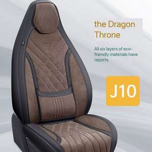 Housse de siège de voiture universelle en cuir nappa de luxe Marcan, 5 pièces, ensemble complet, quatre saisons, imperméable, durable - Product Image 1