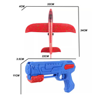 Vente en gros d'usine, pistolet lanceur d'avion, jouet d'avion très vendu pour enfants, nouveau style de jouets pistolet avec avion