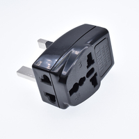 Adaptateur de voyage universel 3 en 1 pour prise britannique avec sortie AC pour ordinateur portable, téléphone portable et appareil photo - Tout neuf