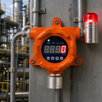 Détecteur de gaz combustible fixe HIREP 0-100% LEL, moniteur de fuite de méthane GPL avec alarme sirène ATEX, vente en gros B2B OEM usine