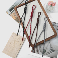 En gros, Cordon tressé en polyester réglable pour porte-clés de voiture, breloques de sac et accessoires de porte-clés DIY, Style Instagram