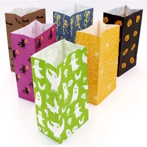 Custom Halloween Party Treat Bag Party Paper Candy Bag Packing Gift Bag for Pocket Favor Decoration