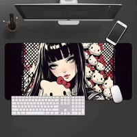 Tapis de souris de jeu en caoutchouc naturel imperméable et écologique, forme carrée, en stock pour clavier et souris d'ordinateur