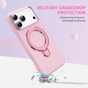 Senyork simple hard PC holder magnetic <b>charging</b> mobile phone <b>case</b> for iPhone 17 pro max 16plus 11 wholesale back cover - Product Image 3