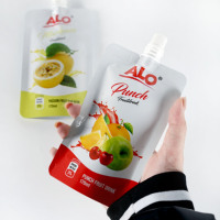 Embase Para Jugos Zakjes Stand-up met Tuit en Klep Gepersonaliseerde Flexibele Verpakking voor Vloeibare Voedingsmiddelen Groothandel