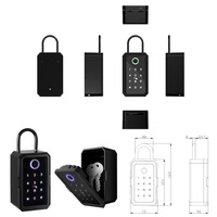 Ttlock Tuya boîtes de rangement de clés intelligentes Code d'empreinte digitale boîte de verrouillage entrée coffre-fort boîte à clés boîte de verrouillage pour maison appartement