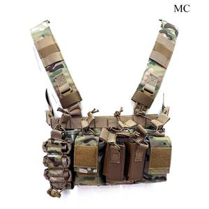 Gilet tactique modulaire réglable multi-poches en nylon léger pour la course et la chasse, système Molle D3, gilet de poitrine tactique - Product Image 5