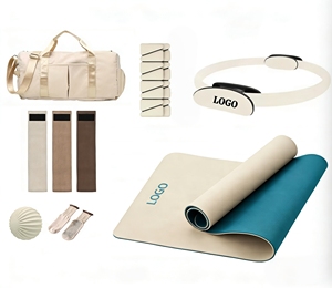 Barra de Pesas con Logotipo Personalizado, Anillo de Silicona para Pesas, Tapete para Gimnasio en Casa, Set de Fitness, Accesorios para Yoga y Pilates - Product Image 1