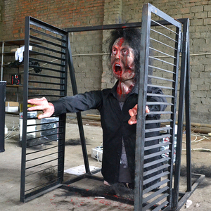 Mới đến không khí-powered Mở Cửa Sổ phát ra khói Zombie mô hình thực tế phong trào cho kinh dị nhà dinosky - Product Image 3