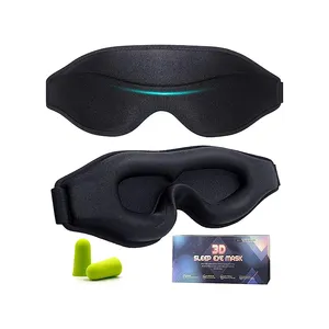 Maschera per gli occhi per dormire completamente oscurante superiore morbido Comfort aggiornato 3D ergonomico progettato Eye sleep eye cover Sleeping