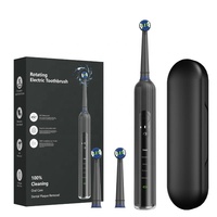 Cepillo de dientes eléctrico ultrasónico giratorio inalámbrico de plástico para el cuidado bucal de viaje recargable personalizado de fábrica al por mayor